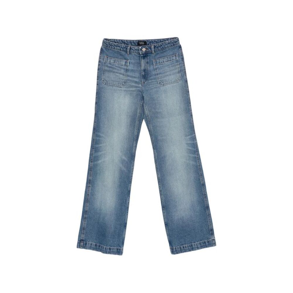 A.P.C. Blue Denim - Wide-Leg Jeans Women